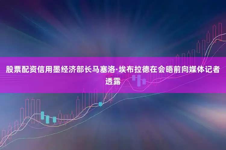 股票配资信用墨经济部长马塞洛·埃布拉德在会晤前向媒体记者透露